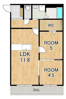 ハートフル エトワール【2階】の間取り