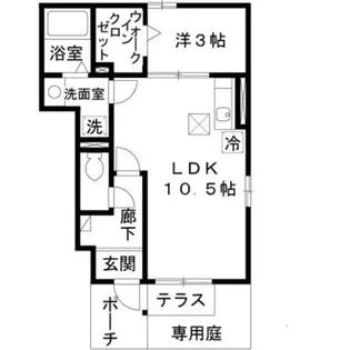 兵庫県伊丹市緑ケ丘7丁目【アパート】の間取り
