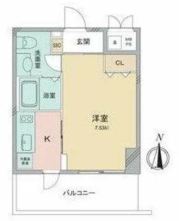 フロンティアタワー名駅南(旧CITY SPIRE 名駅南)【8階】の間取り