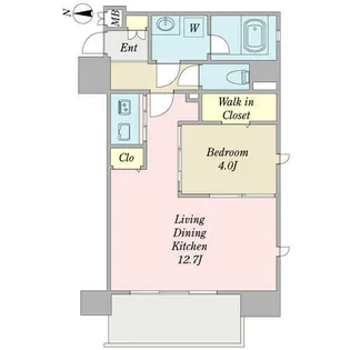 アーバンクラウド泉【303号室】の間取り