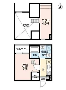 愛知県名古屋市中川区打出2丁目【アパート】の間取り