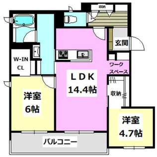 カナデル【201号室】の間取り