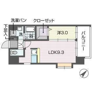 プログレッソ高宮【8階】の間取り