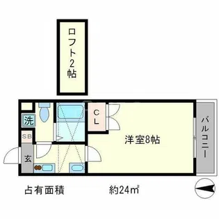 ノーザンライツ宝ヶ池【1階】の間取り