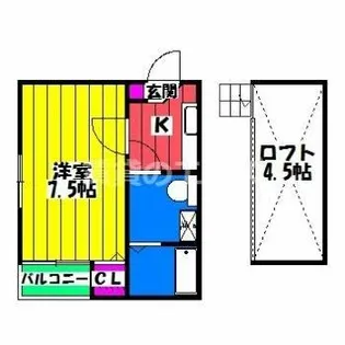 ベネフィスタウン竹下Ⅲ【2階】の間取り