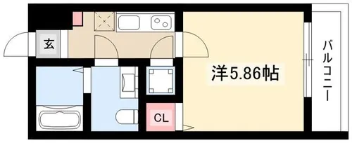 HK2 west【3階】の間取り