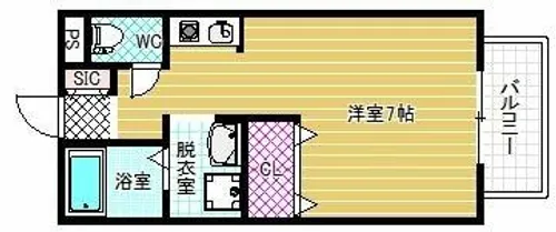 ベルリード柏原【2階】の間取り