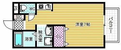 ベルリード柏原【2階】の間取り