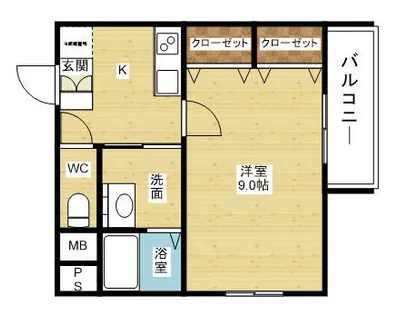 フジパレス東三国Ⅰ番館【1階】の間取り