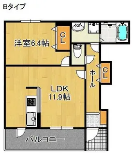 サン・ブリーゼ【1階】の間取り