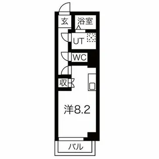 ステージ中央【303号室】の間取り