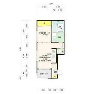ウイングストーム【301号室】の間取り