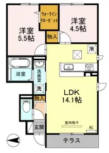 アネシス御立【1階】の間取り
