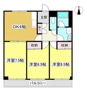 MICOTT【203号室】の間取り