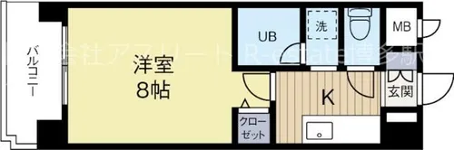 福岡県福岡市博多区大博町【マンション】の間取り