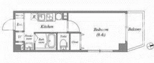 みおつくし粉浜【4階】の間取り