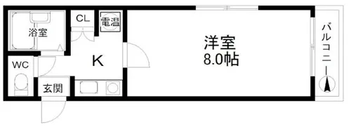 リブタイム【8階】の間取り