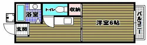 コスモハイツエコー【2階】の間取り