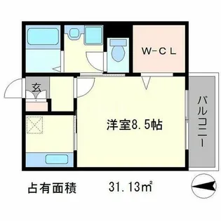 カーサフェリス【1階】の間取り