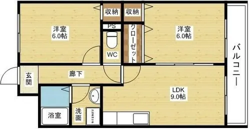 ミレニアム【4階】の間取り
