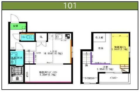 プラヴィーダ【1階】の間取り