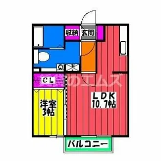 ロワ・ドミールⅡ【2階】の間取り