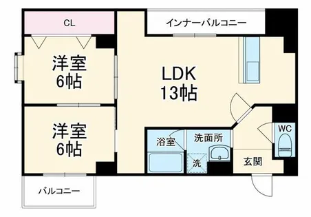 ラムール守口【3階】の間取り
