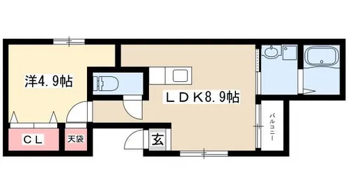 STガーデンコート【3号室】の間取り
