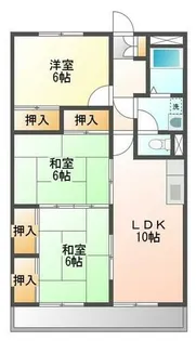 梢風園ウィンズビル【602号室】の間取り