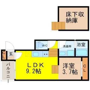 ルミナス野並【1階】の間取り