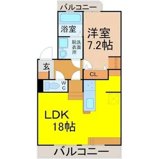 浦里第二マンション【3階】の間取り