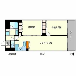 リーガル京都聖護院【2階】の間取り