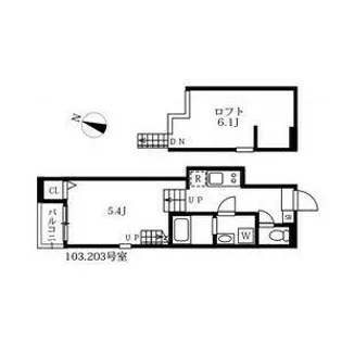愛知県名古屋市熱田区八番2丁目【アパート】の間取り