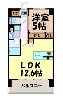 プレサンスロジェ栄パークサウス【5階】の間取り