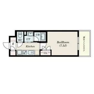 レーベスト平安【4階】の間取り