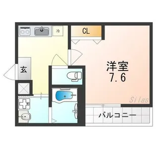 フジパレス浜寺諏訪森東Ⅱ番館【1階】の間取り