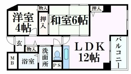 泉マンション【5階】の間取り