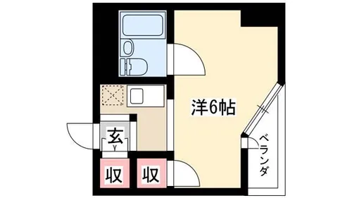 ベルモア堀詰【7階】の間取り