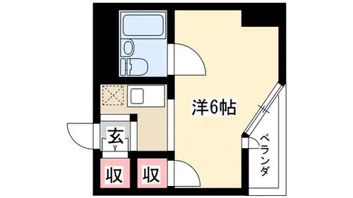 ベルモア堀詰【7階】の間取り