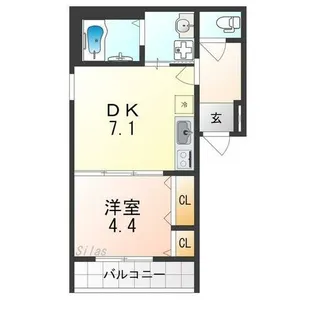 フジパレス堺浜寺石津Ⅲ番館【2階】の間取り