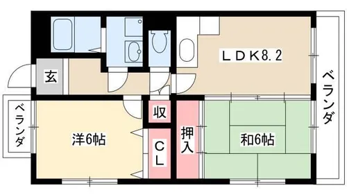 エルドラード【2階】の間取り