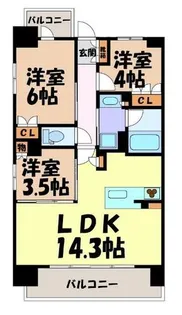 プレサンスロジェ名駅南【11階】の間取り