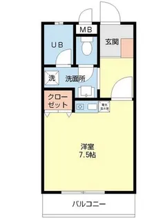 DSパークレジデンス大濠【0202号室】の間取り