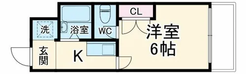 ハイツ中路【3階】の間取り