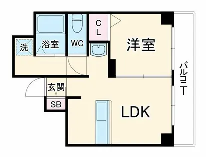 ハイツ中路【3階】の間取り
