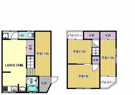 大阪府松原市天美東5丁目【一戸建】の間取り