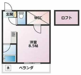 セザンヌ多米【207号室】の間取り
