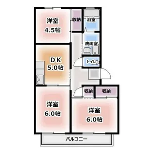 シャトーピア四辻A【3階】の間取り