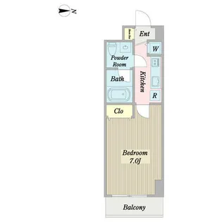 プロシード新栄【1202号室】の間取り