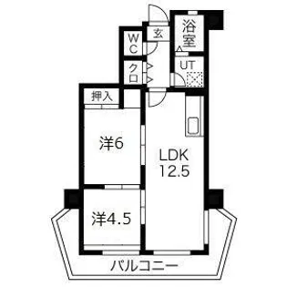 ホーユウパレス姫路広畑【3階】の間取り